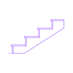 Buildings Stair Treads Risers Nosing Square Vinyl Cutting Svg File, Free Vectors File